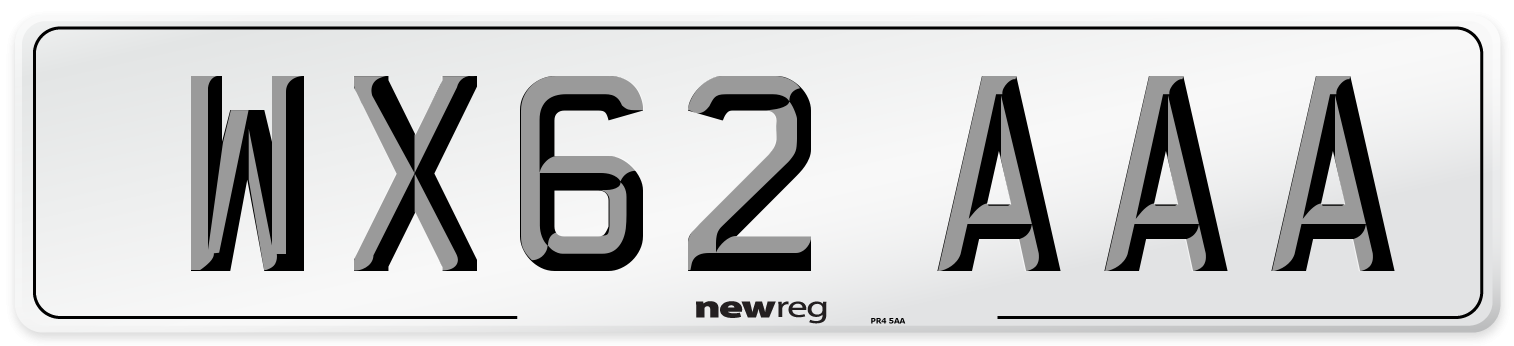 WX62 AAA Number Plate from New Reg